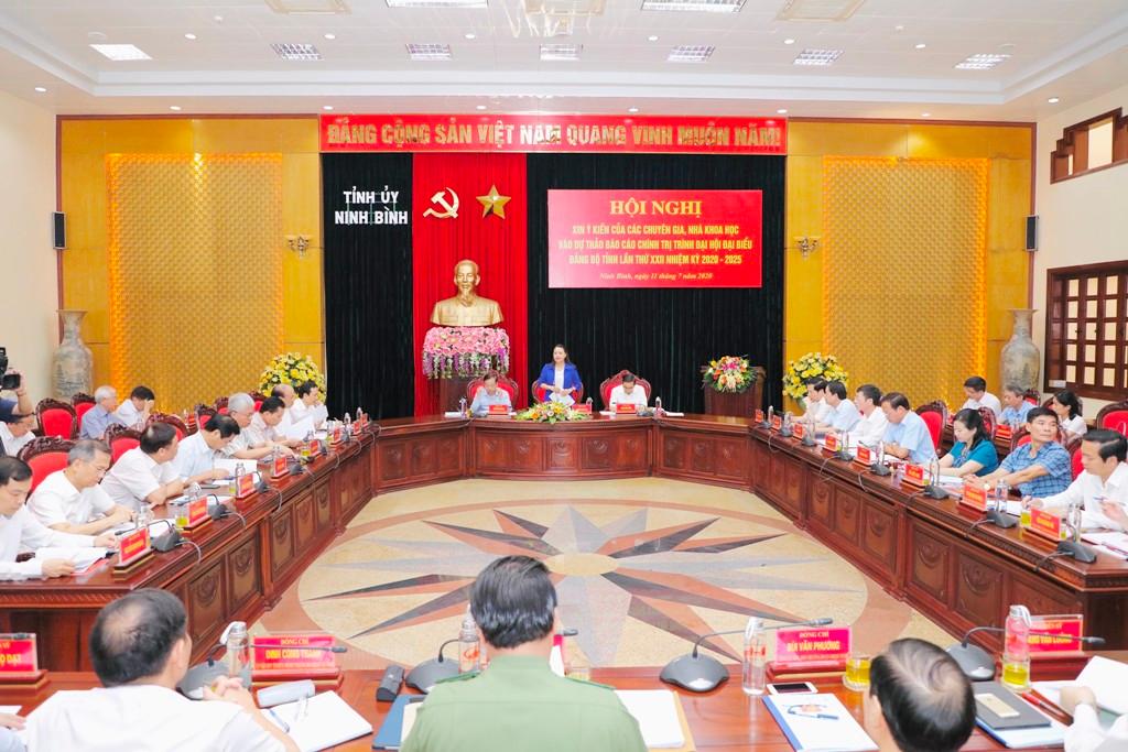 Xin ý kiến chuyên gia, nhà khoa học vào dự thảo Báo cáo chính trị trình Đại hội đại biểu Đảng bộ tỉnh lần thứ XXII