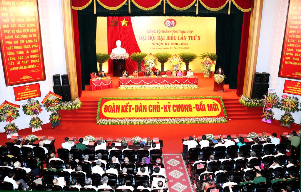 Khai mạc Đại hội đại biểu Đảng bộ thành phố Tam Điệp lần thứ X, nhiệm kỳ 2020-2025