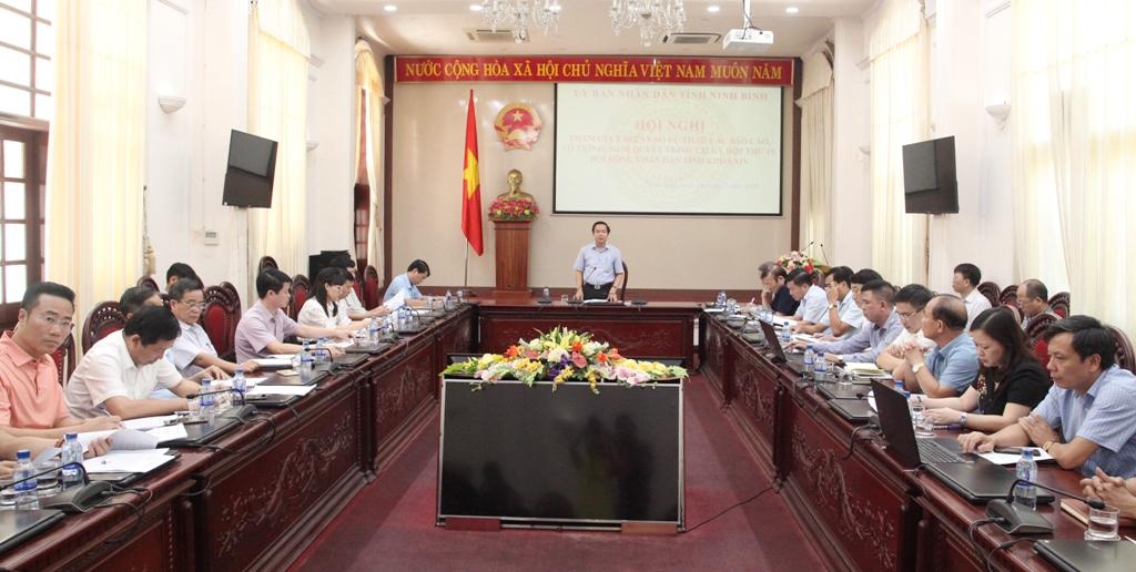 Lấy ý kiến đóng góp vào dự thảo các báo cáo, tờ trình, nghị quyết trình tại kỳ họp thứ 19, HĐND tỉnh khóa XIV