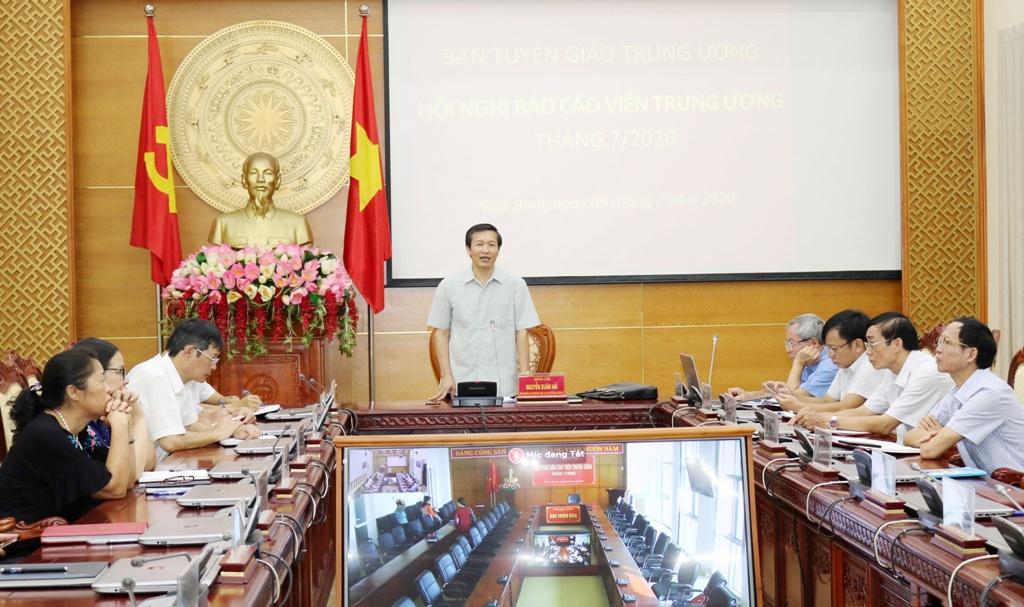 Hội nghị báo cáo viên Trung ương tháng 7/2020