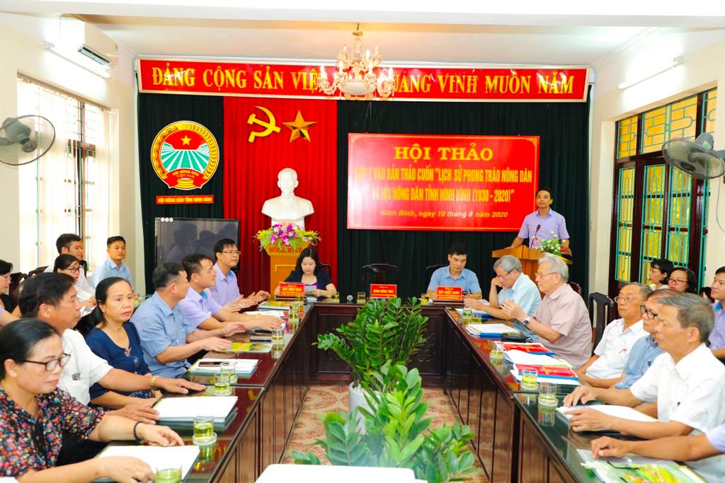 Lấy ý kiến góp ý vào bản thảo cuốn Lịch sử phong trào nông dân và Hội Nông dân tỉnh Ninh Bình (1930 - 2020)