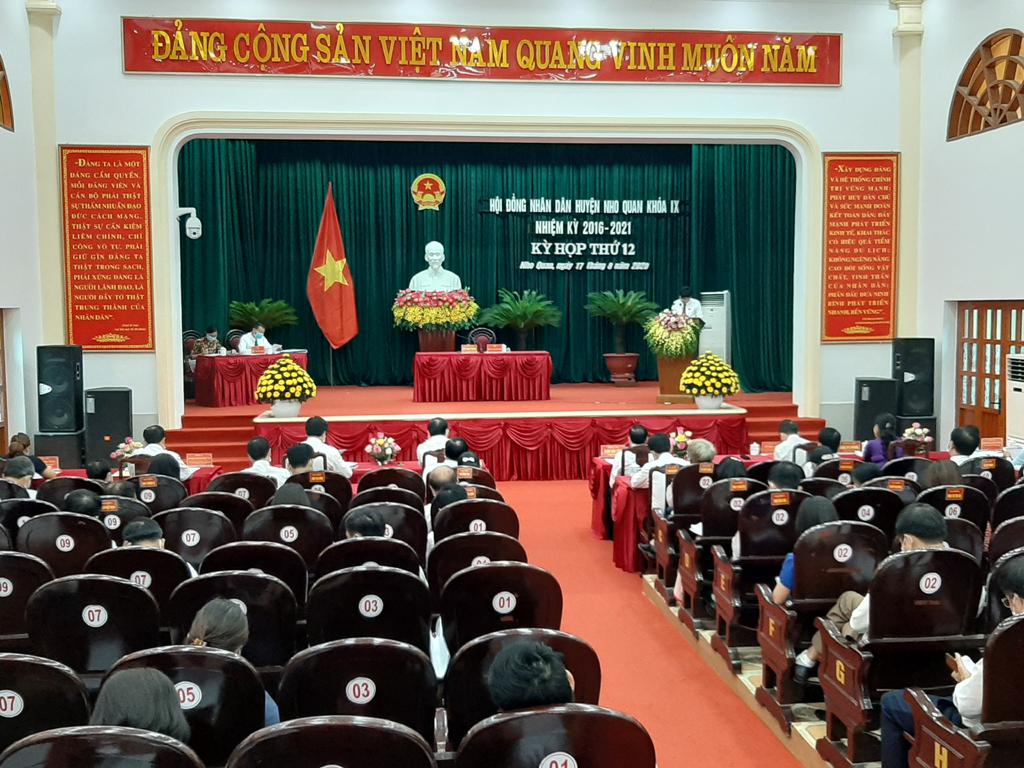 HĐND huyện Nho Quan khóa IX tổ chức kỳ họp thứ 12