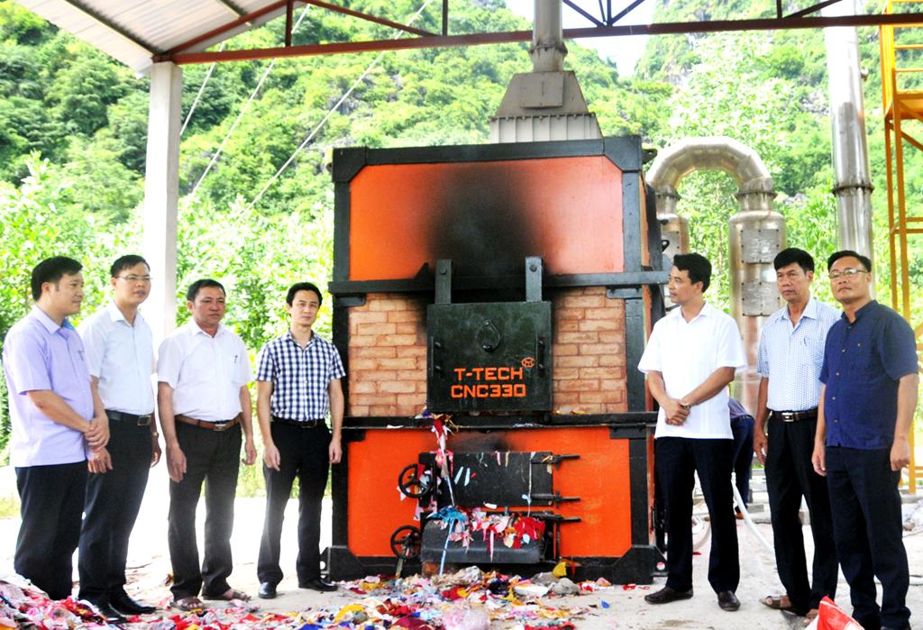 Mô hình xử lý rác thải sinh hoạt bằng lò đốt CNC 330 góp phần bảo vệ môi trường