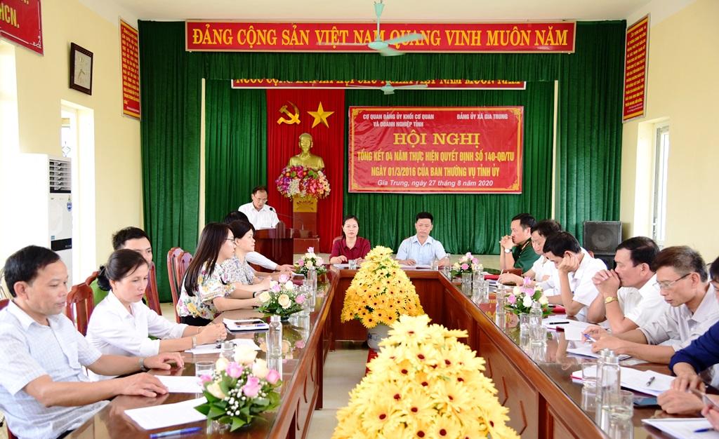 Tổng kết 4 năm thực hiện Quyết định 140 tại xã Gia Trung