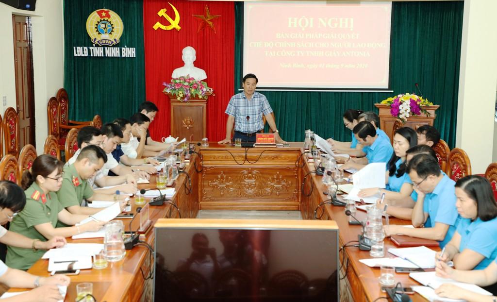 Bàn giải pháp giải quyết chế độ cho người lao động Công ty TNHH Giày Antonia Việt Nam