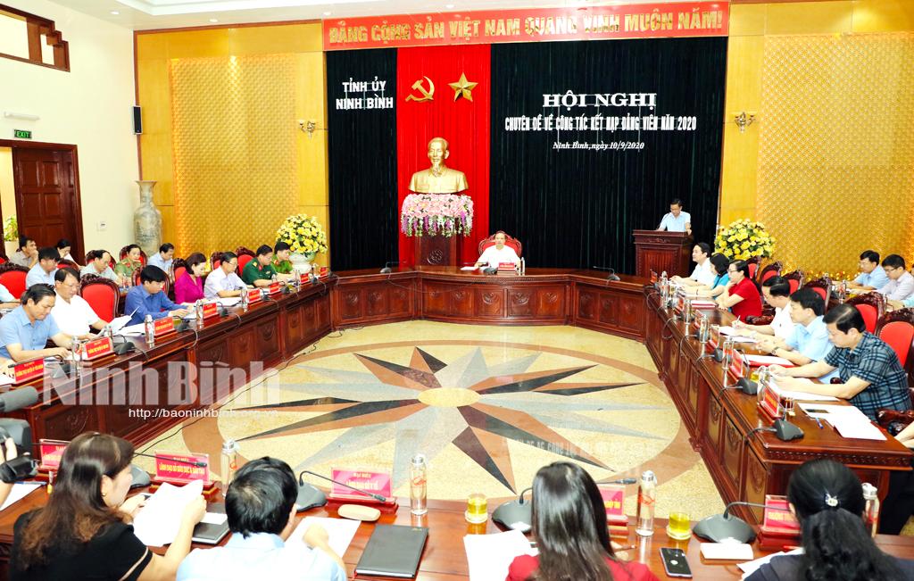 Hội nghị chuyên đề về công tác kết nạp đảng viên năm 2020