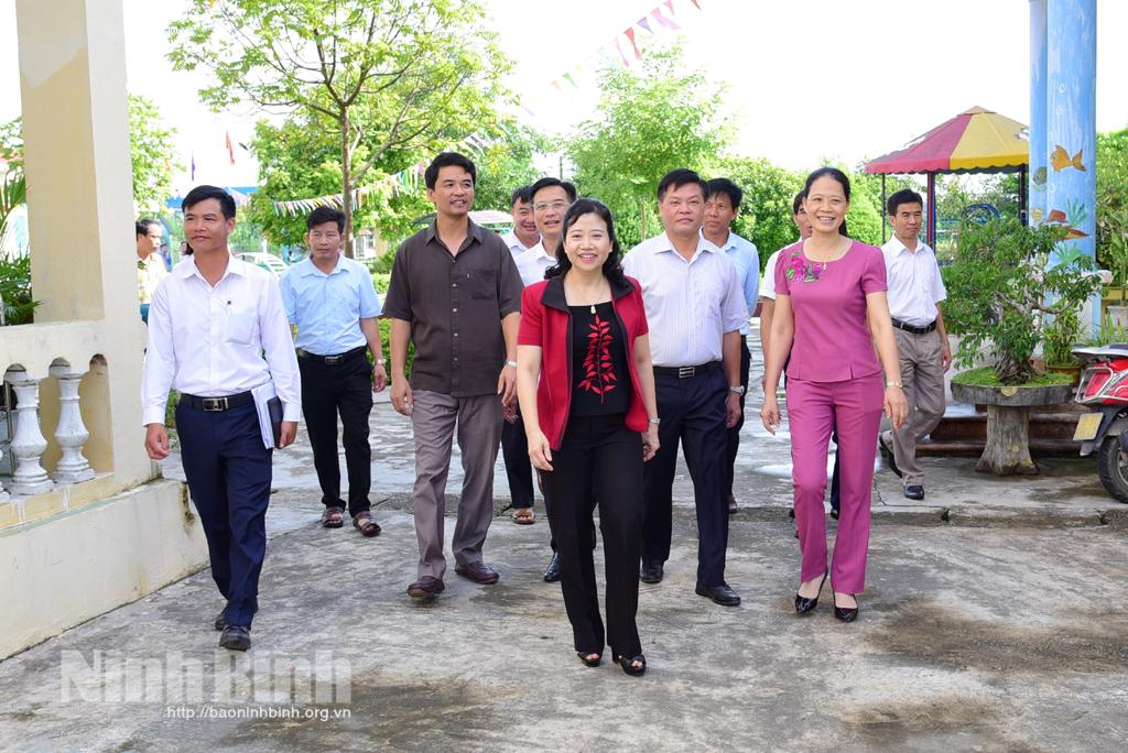 Kiểm tra chất lượng tiêu chí các xã đạt chuẩn nông thôn mới tại huyện Yên Mô