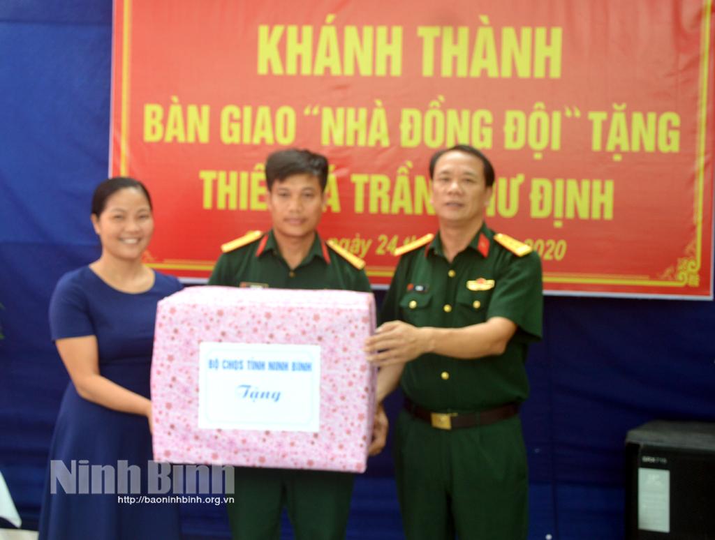 Khánh thành và bàn giao "Nhà đồng đội"