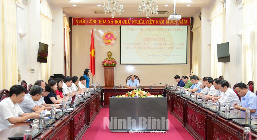 Họp Ban Tổ chức Đại hội thi đua yêu nước tỉnh Ninh Bình lần thứ V, giai đoạn 2020-2025
