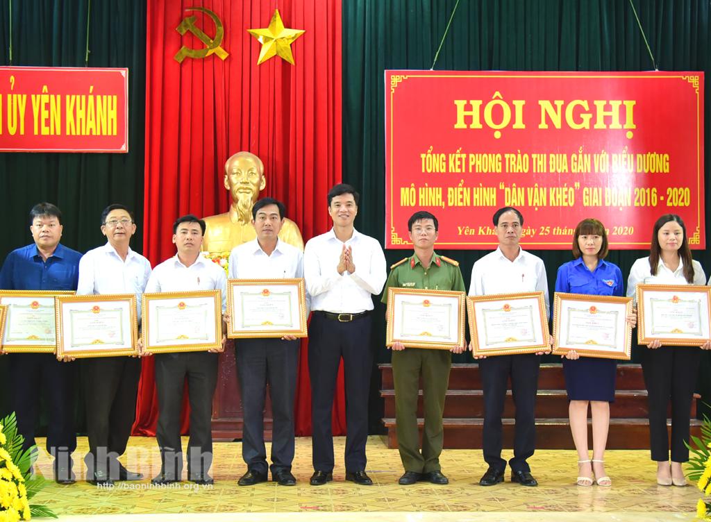 Yên Khánh tổng kết phong trào thi đua "Dân vận khéo", giai đoạn 2016-2020