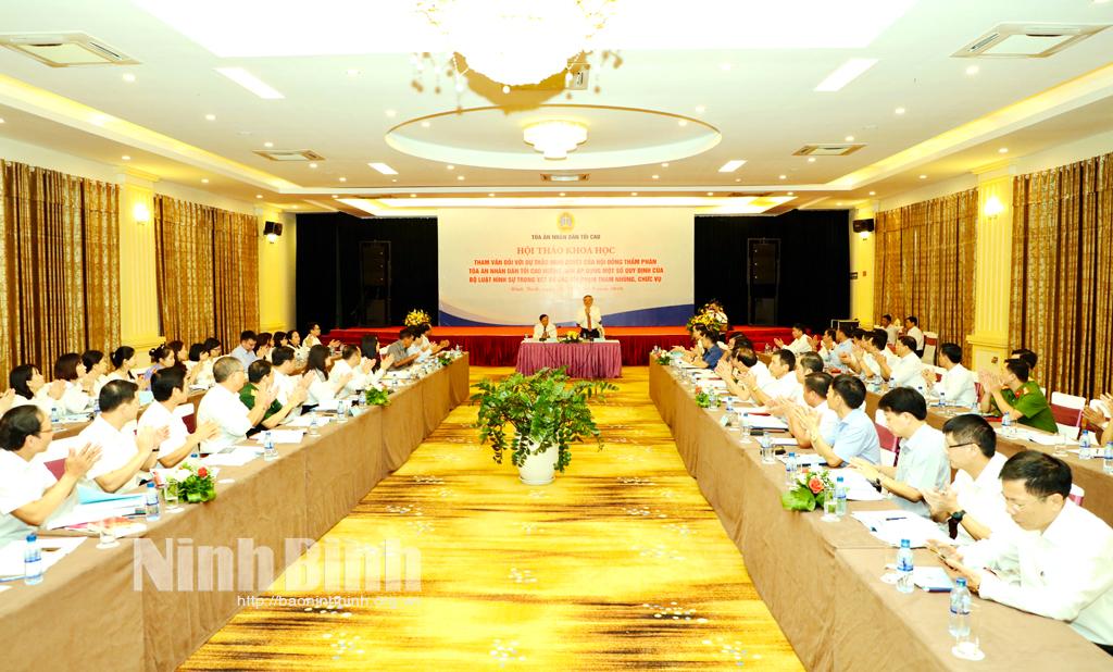 Hội thảo tham vấn đối với dự thảo Nghị quyết hướng dẫn áp dụng một số quy định của Bộ luật Hình sự trong xét xử