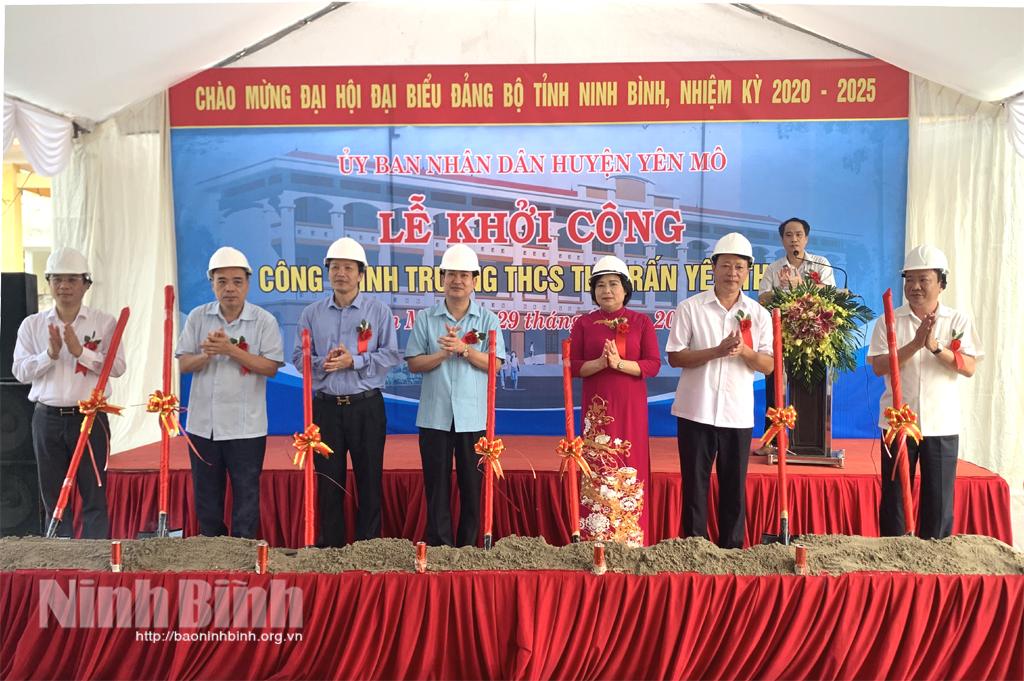 Lễ khởi công công trình Trường THCS thị trấn Yên Thịnh