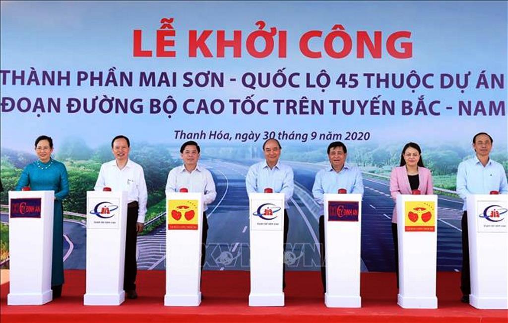Lễ khởi công Dự án thành phần Mai Sơn - Quốc lộ 45