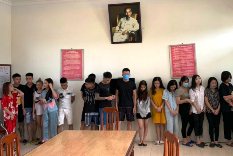 Phát hiện 18 thanh niên nam, nữ dương tính với chất ma túy