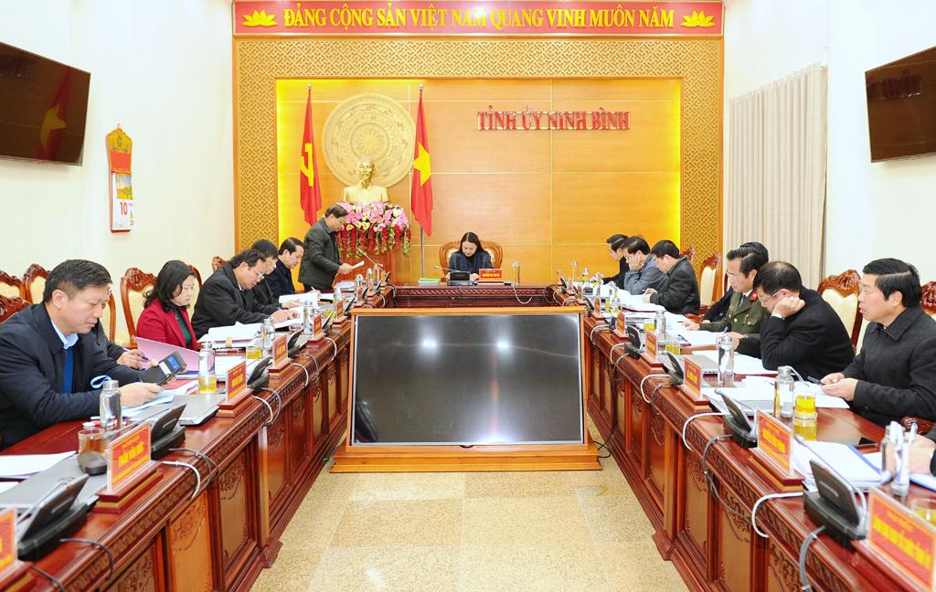 Hội nghị kiểm điểm Ban Thường vụ Tỉnh ủy