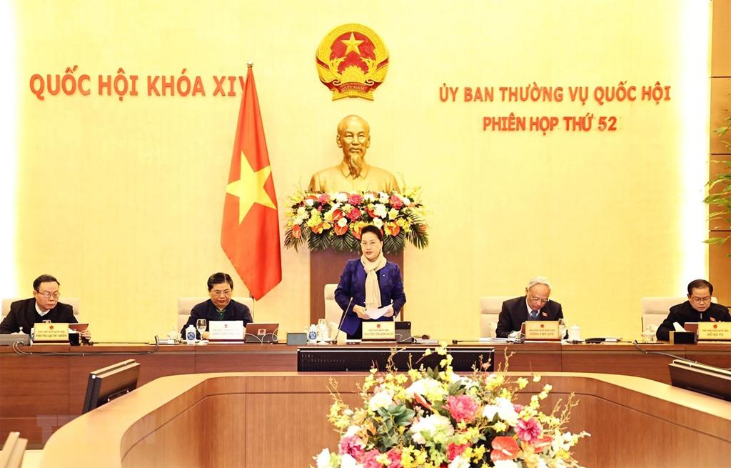 Khai mạc Phiên họp thứ 52 của Ủy ban Thường vụ Quốc hội