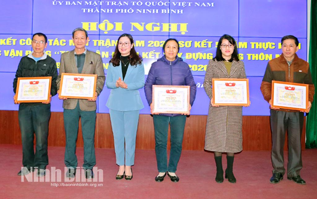 MTTQ thành phố Ninh Bình: Phát huy dân chủ, bảo vệ quyền và lợi ích hợp pháp của nhân dân