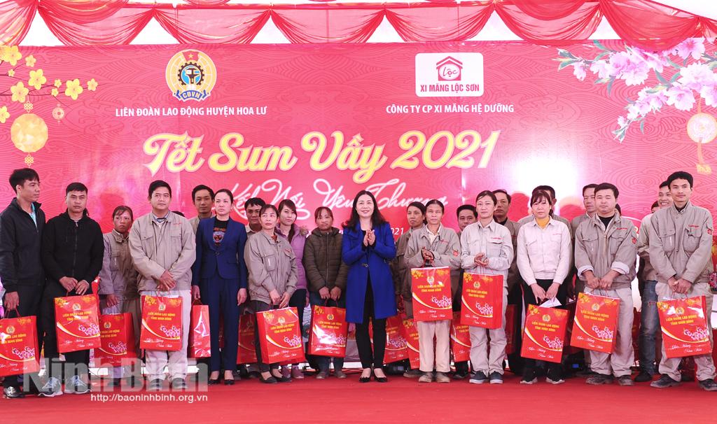 LĐLĐ huyện Hoa Lư tổ chức chương trình "Tết sum vầy" năm 2021