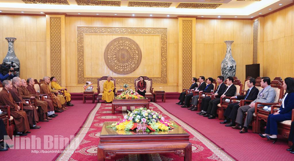 Đoàn đại biểu các tổ chức tôn giáo chúc Tết Tỉnh ủy, HĐND, UBND tỉnh