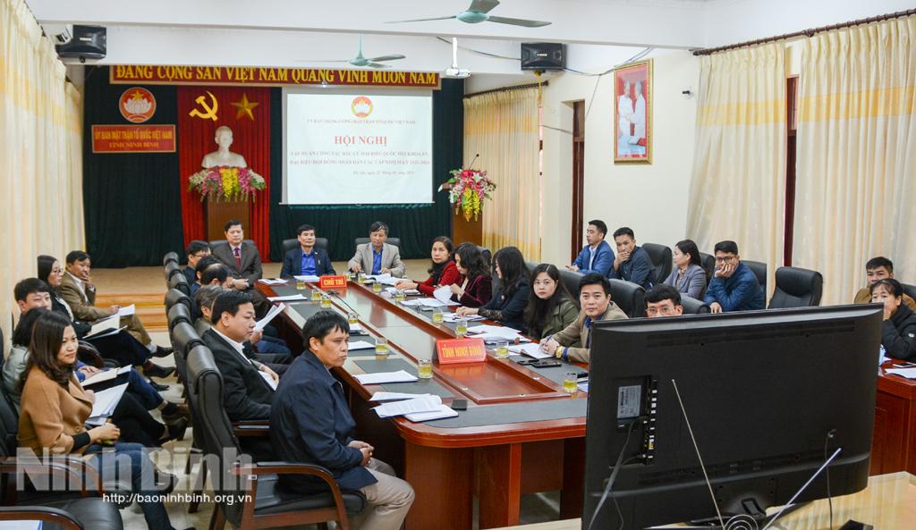 Tập huấn công tác bầu cử đại biểu Quốc hội khóa XV, đại biểu HĐND các cấp, nhiệm kỳ 2021-2026