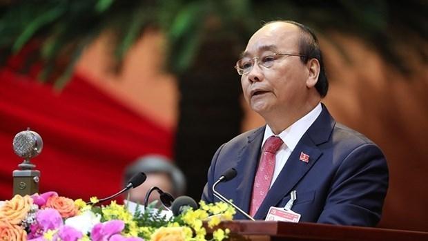 PM Nguyen Xuan Phuc delivers opening speech at the 13th National Party Congress