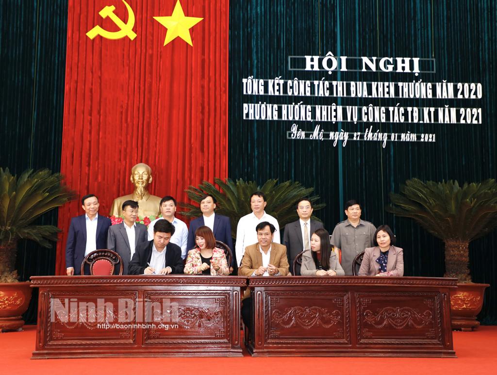 Yên Mô phát động phong trào thi đua năm 2021