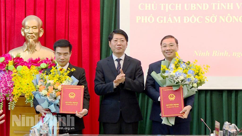 Công bố các Quyết định bổ nhiệm Phó Giám đốc Sở Nông nghiệp &PTNT, Sở Công thương