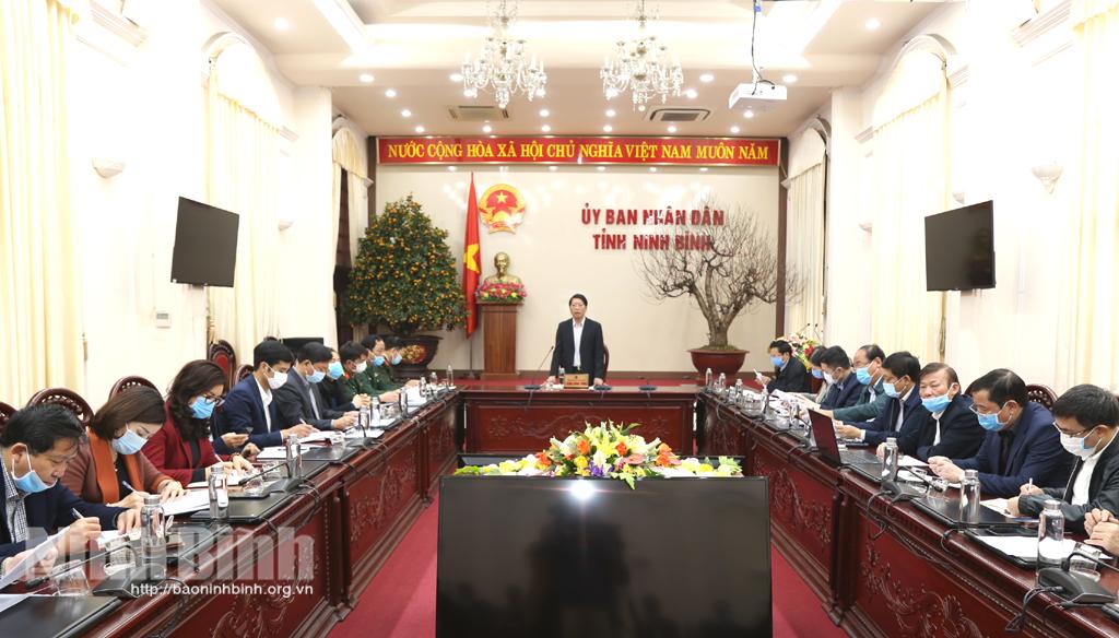 Hội nghị Ban chỉ đạo phòng, chống dịch bệnh COVID-19 tỉnh Ninh Bình