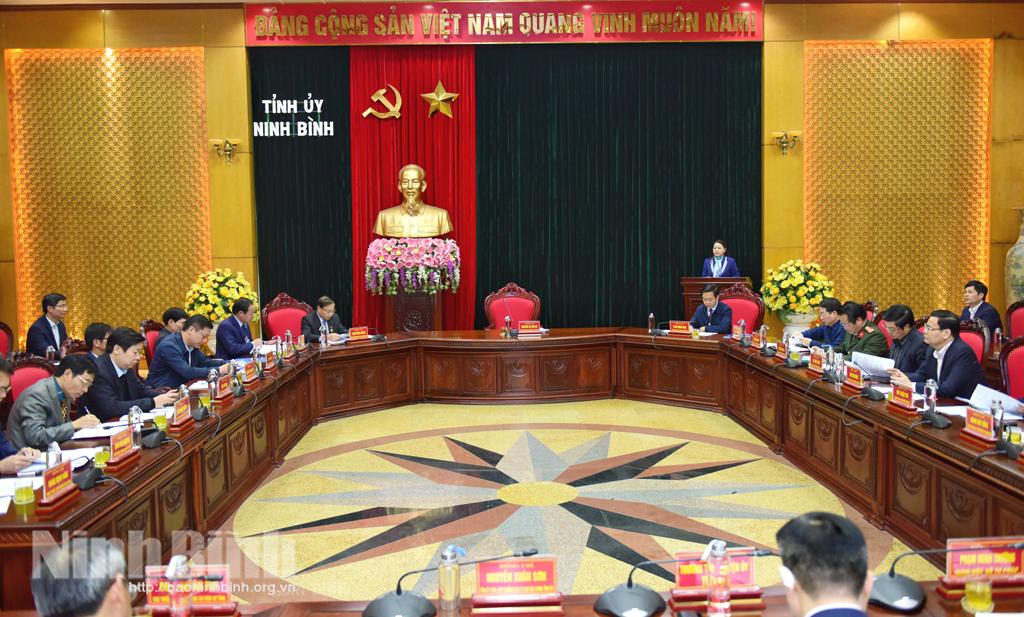 Giao ban công tác Nội chính, phòng chống tham nhũng, cải cách Tư pháp và công tác tôn giáo năm 2020