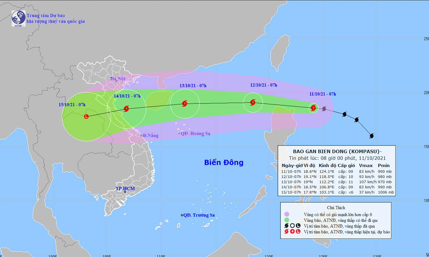 Công điện về chủ động ứng phó với bão số 8 và mưa lũ