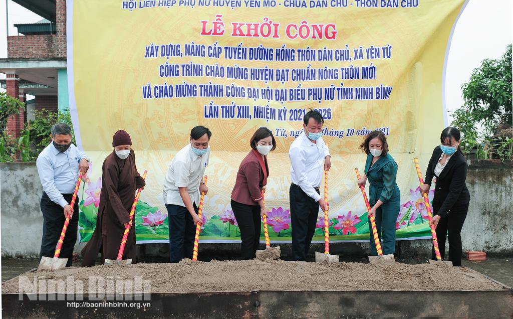 Khánh thành và khởi công các công trình chào mừng thành công Đại hội đại biểu Phụ nữ tỉnh lần thứ XIII