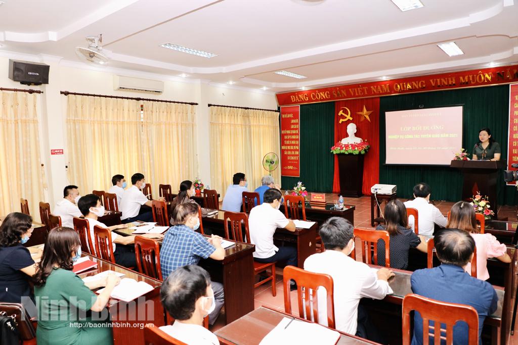 115 cán bộ được bồi dưỡng nghiệp vụ công tác Tuyên giáo