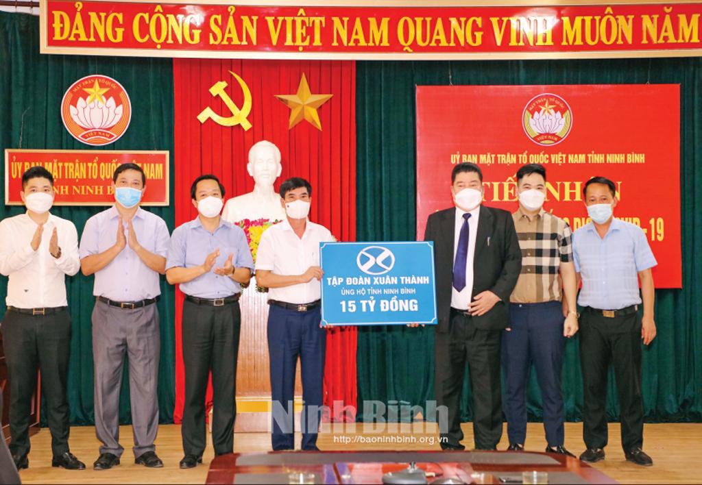 Doanh nghiệp, doanh nhân Ninh Bình chung sức phòng, chống dịch COVID-19