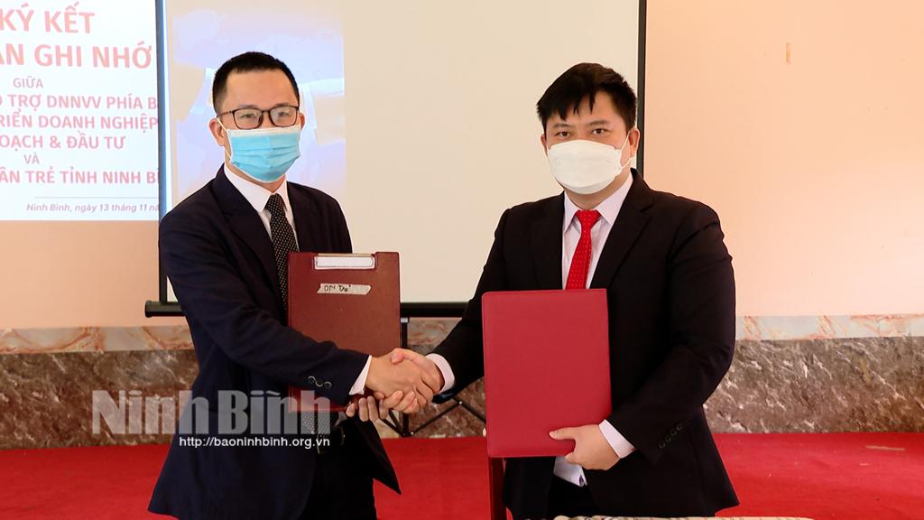 Ký kết thỏa thuận hợp tác giữa Hội Doanh nhân trẻ và Trung tâm hỗ trợ doanh nghiệp nhỏ và vừa phía Bắc