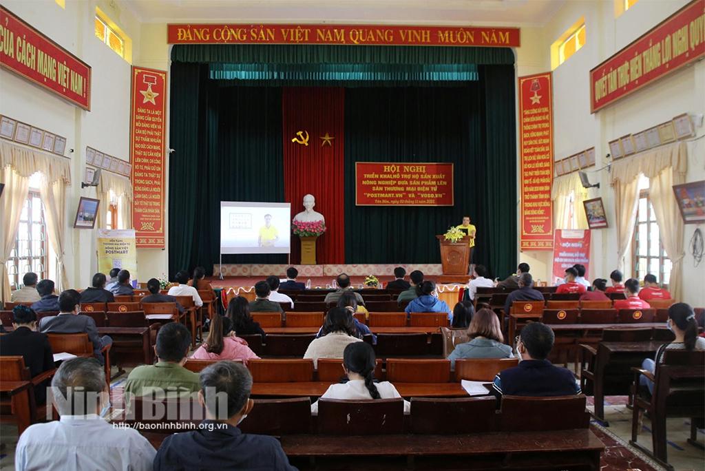 Hỗ trợ nông dân xã Yên Hòa đưa sản phẩm nông nghiệp lên sàn thương mại điện tử
