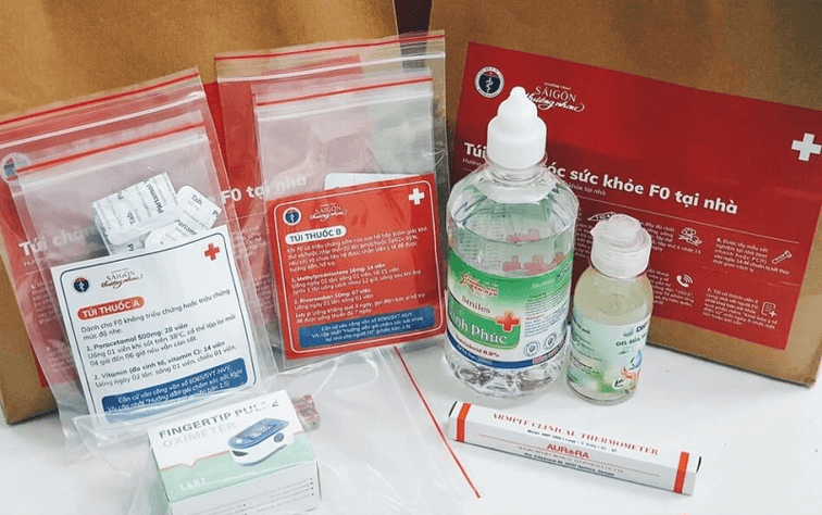 Dùng gói thuốc điều trị F0 tại nhà đúng cách