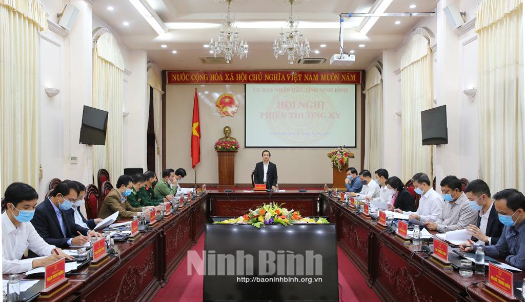 Hội nghị UBND tỉnh phiên thường kỳ tháng 11