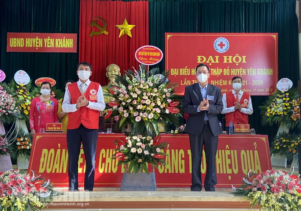 Đại hội đại biểu Hội Chữ thập đỏ huyện Yên Khánh lần VI