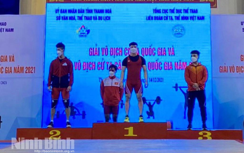 Cử tạ Ninh Bình giành 4 huy chương tại 2 Giải vô địch cử tạ năm 2021