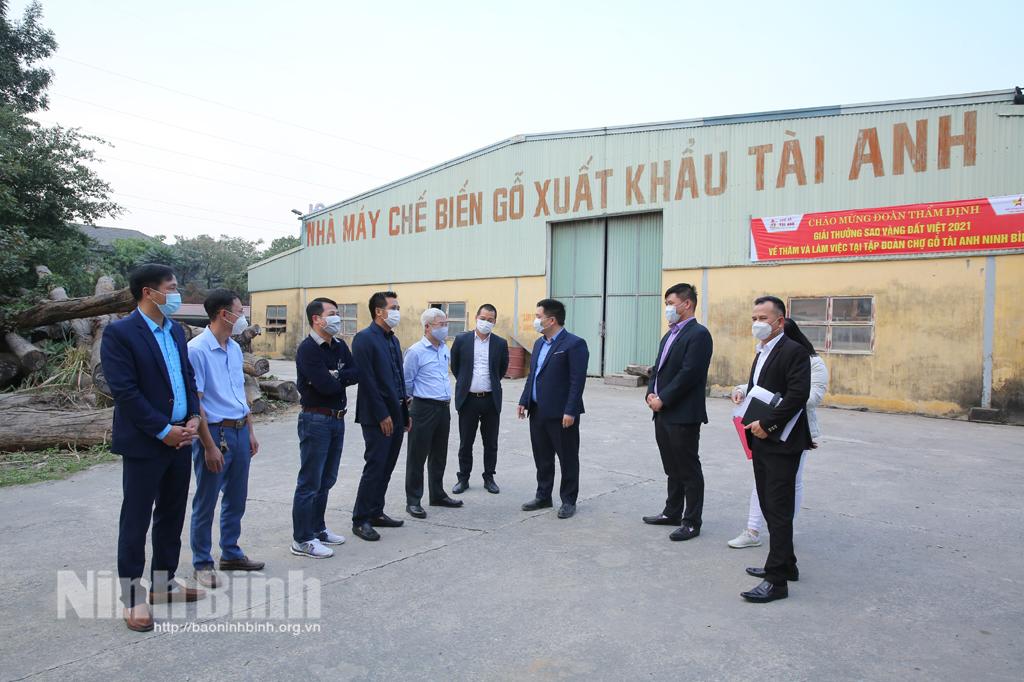 Thẩm định thực tế tại các doanh nghiệp đăng ký giải thưởng Sao Vàng đất Việt