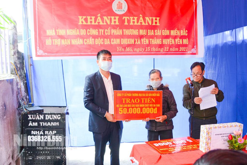 Khánh thành và bàn giao nhà tình nghĩa cho nạn nhân chất độc da cam