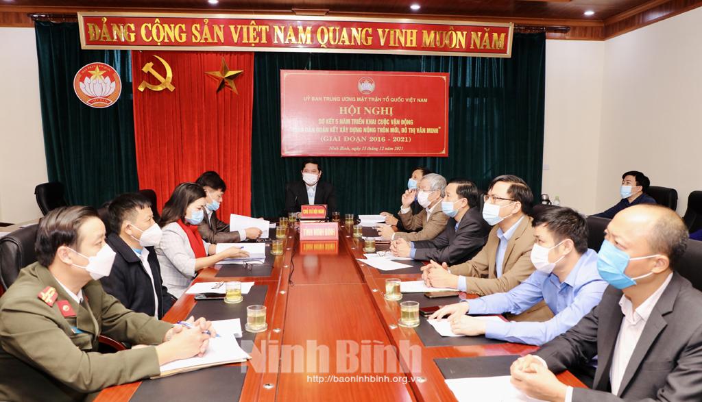 Sơ kết 5 năm triển khai Cuộc vận động "Toàn dân đoàn kết xây dựng nông thôn mới, đô thị văn minh", giai đoạn 2016-2021