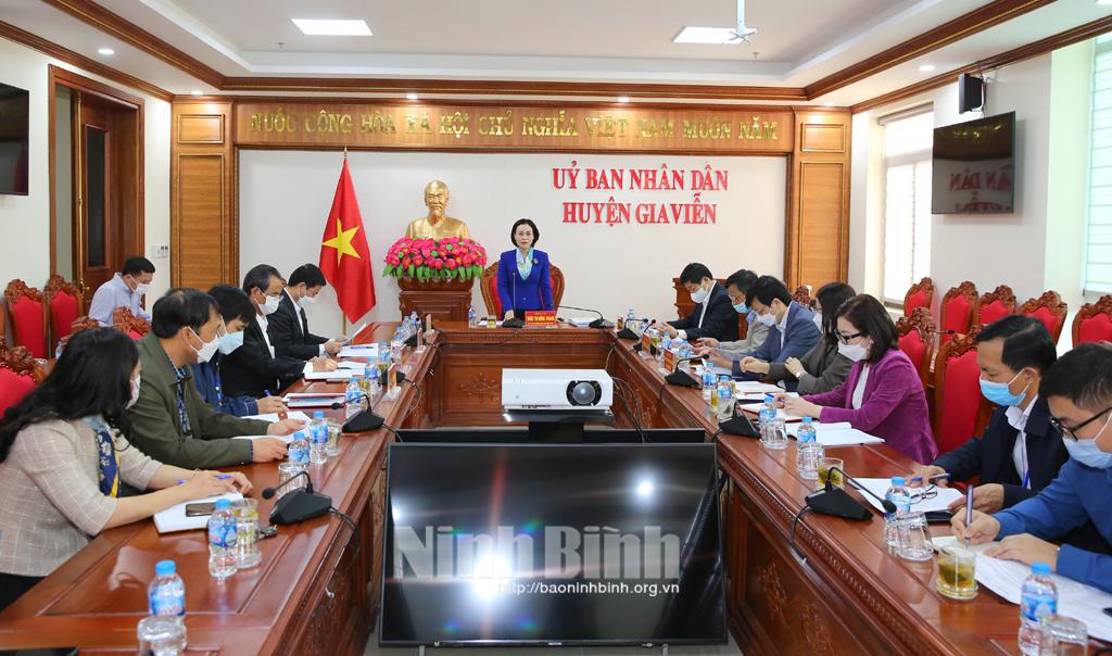 Đoàn đại biểu Quốc hội tỉnh giám sát tại huyện Gia Viễn