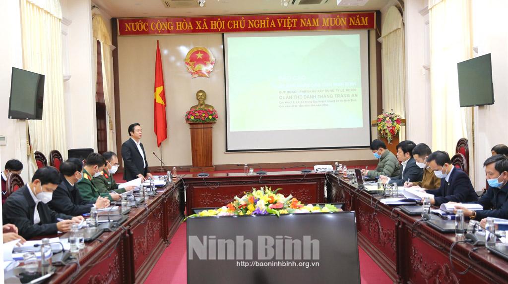 Hội nghị nghe báo cáo quy hoạch phân khu xây dựng các khu vực trong Quần thể danh thắng Tràng An