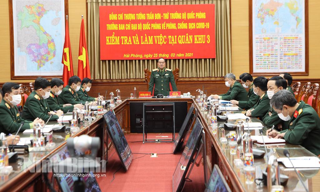 Quân khu 3 triển khai các giải pháp phòng chống dịch Covid-19
