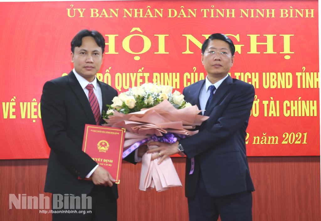 Công bố quyết định bổ nhiệm Phó Giám đốc Sở Tài chính