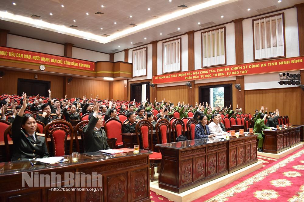 Công an tỉnh tổ chức hội nghị lấy ý kiến cử tri đối với người được dự kiến ứng cử đại biểu HĐND tỉnh nhiệm kỳ 2021-2026