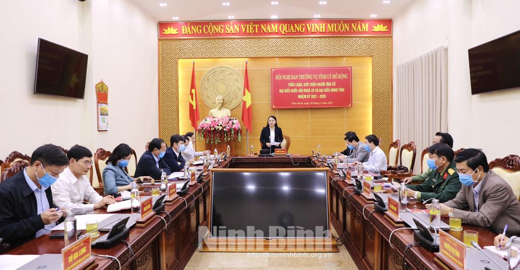 Hội nghị Ban Thường vụ Tỉnh ủy mở rộng