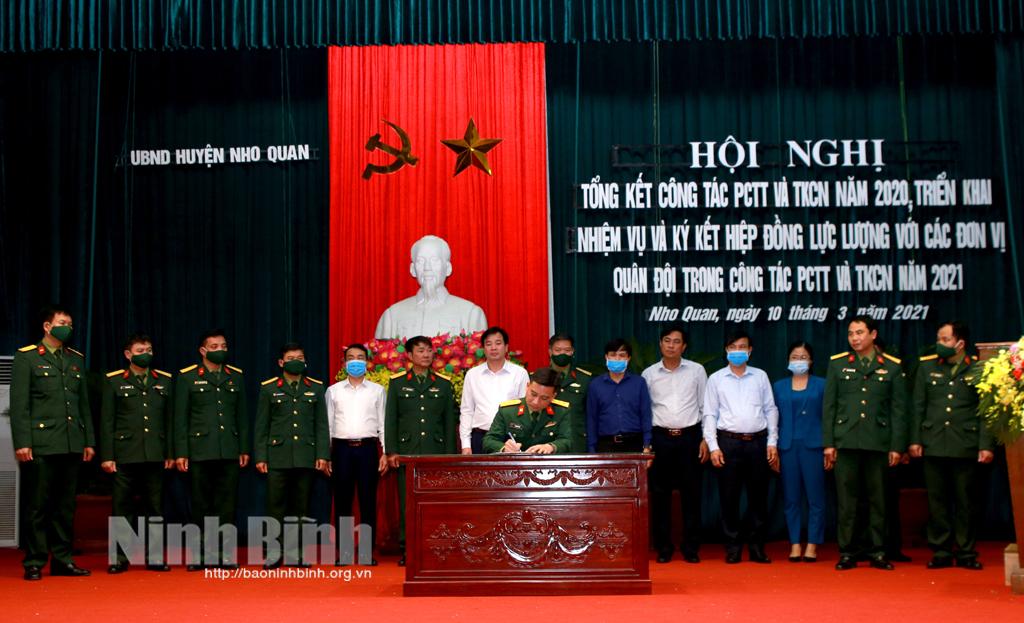 Nho Quan triển khai phương án PCTT và TKCN năm 2021