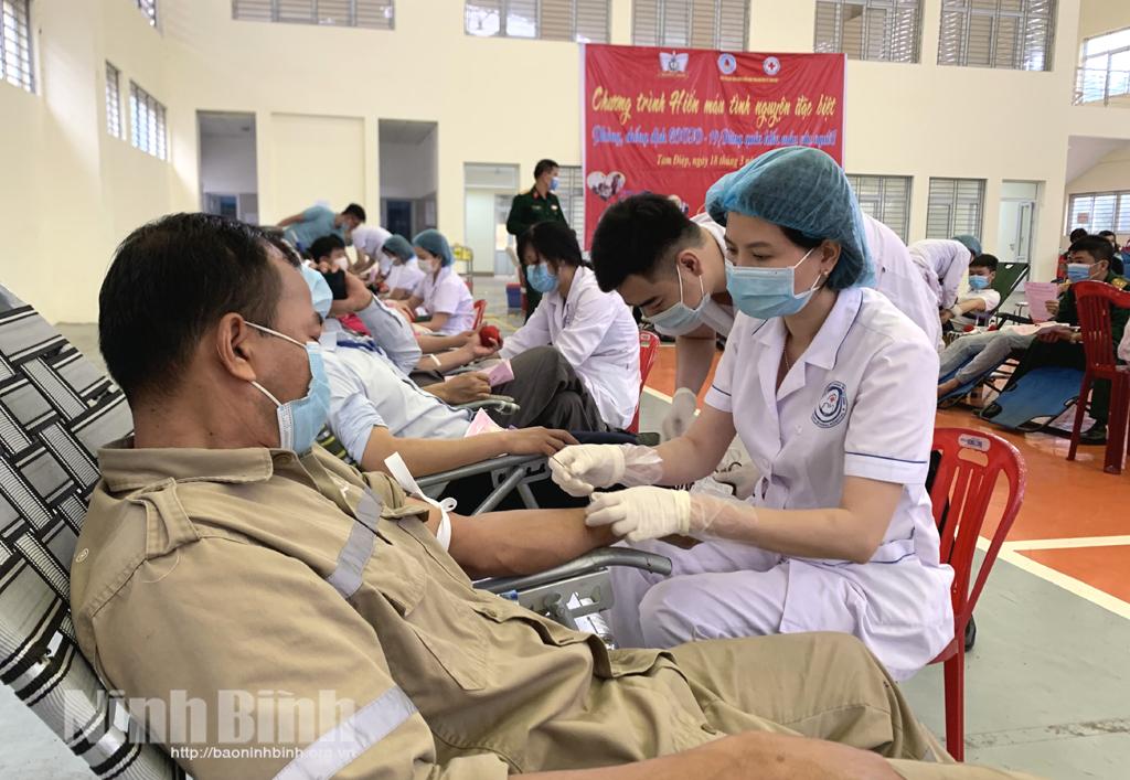 Ngày hội hiến máu tình nguyện thành phố Tam Điệp